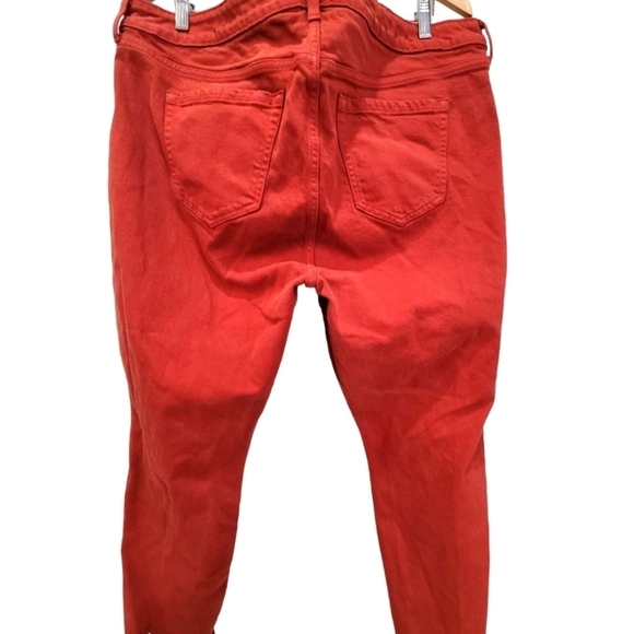 Torrid Red Skinny Jeans with Button Fly - Picture 2 of 8
